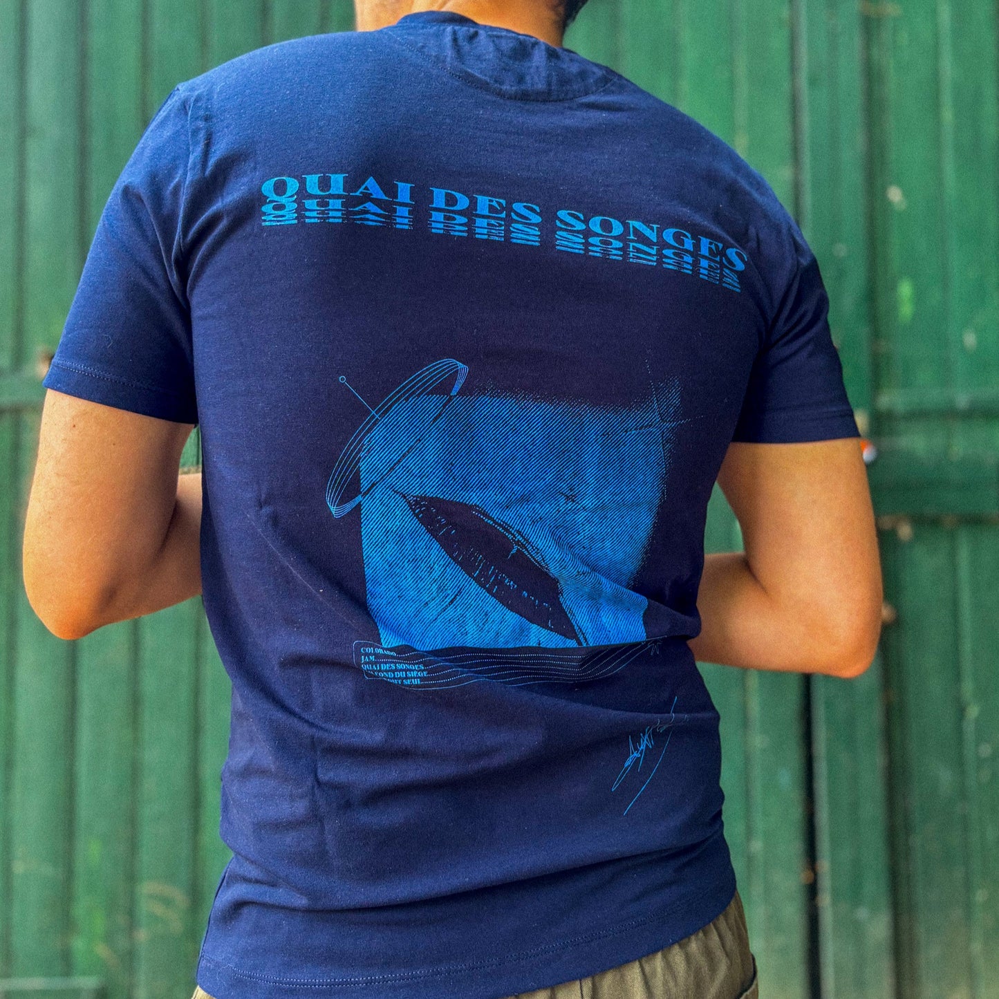 Tshirt  – Neon Blue Print (United colors)