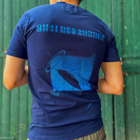Tshirt  – Neon Blue Print (United colors)