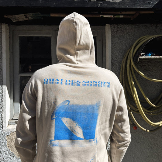 Hoodie – Neon Blue Print
