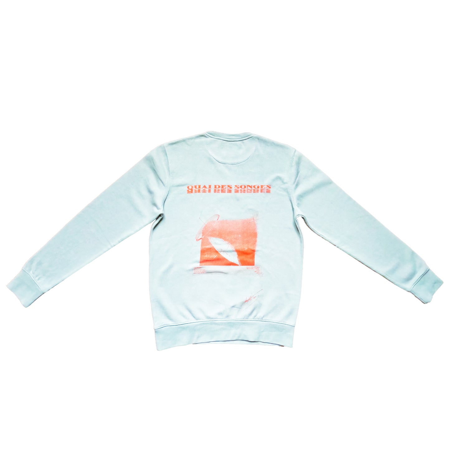Sweatshirt – Neon Orange Print