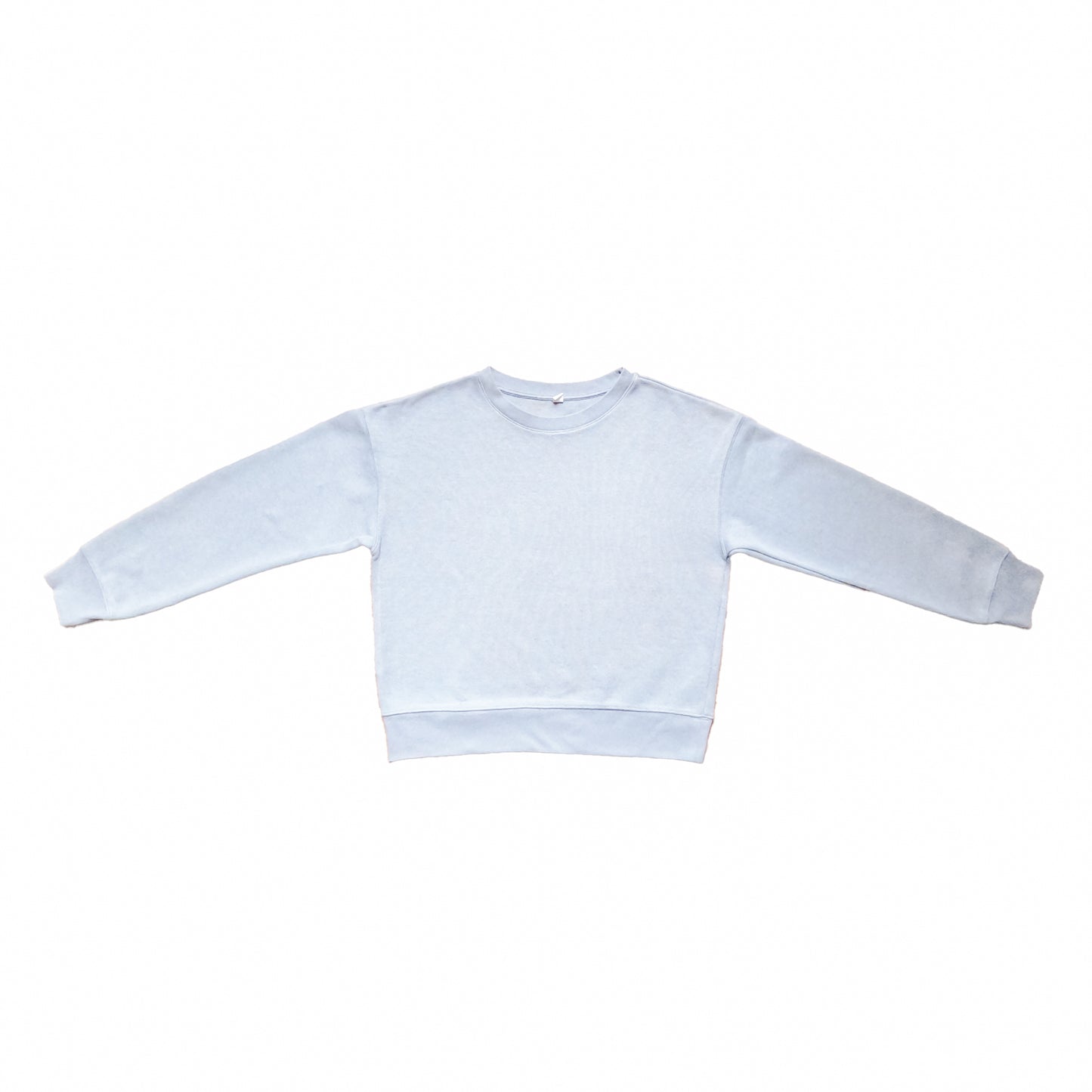 Sweatshirt – White Print (Bleu Clair)