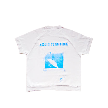 Tshirt  – Neon Blue Print (Bershka)