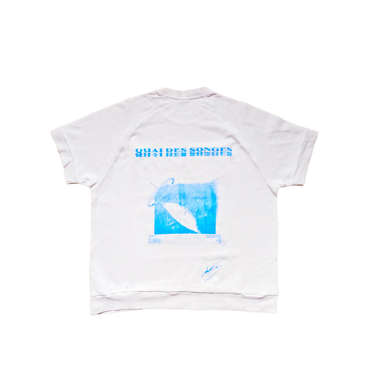 Tshirt  – Neon Blue Print (Bershka)
