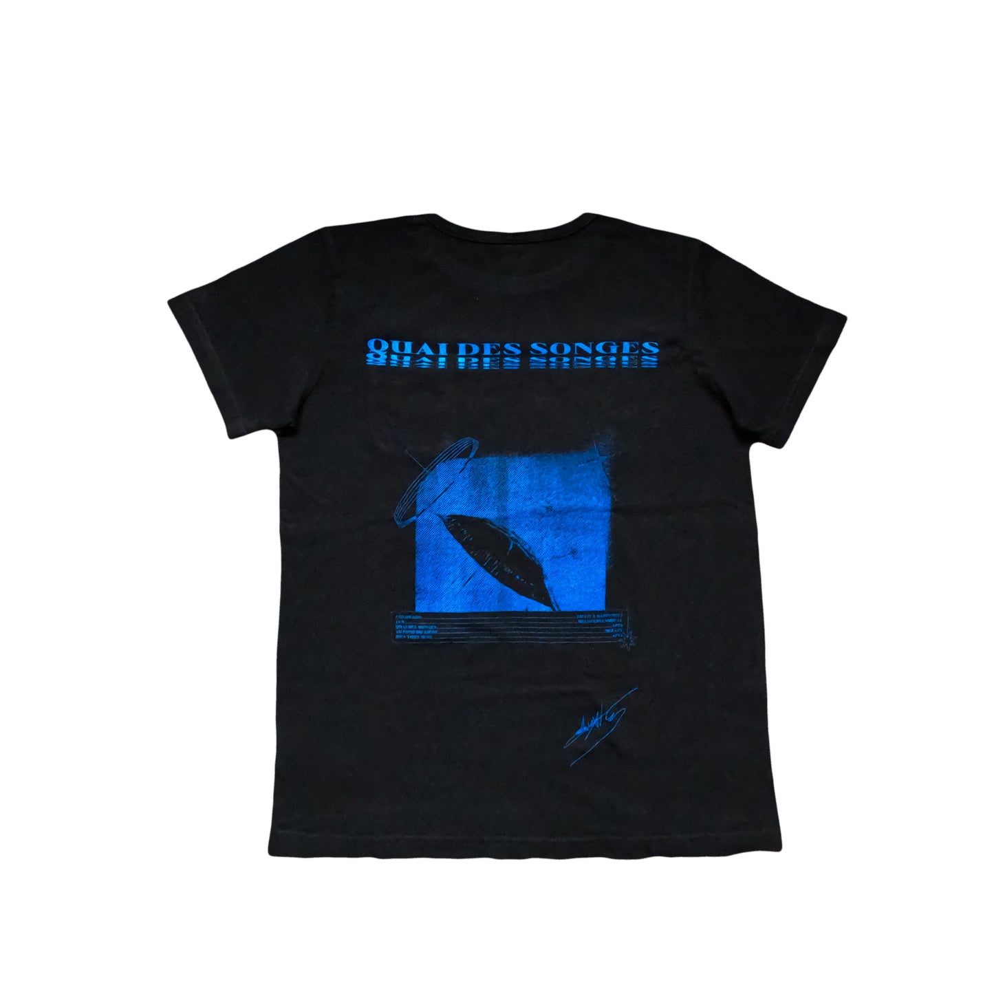 Tshirt  – Neon Blue Print (Champion)
