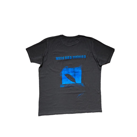 Tshirt  – Neon Blue Print (Uniqlo) / Reservé