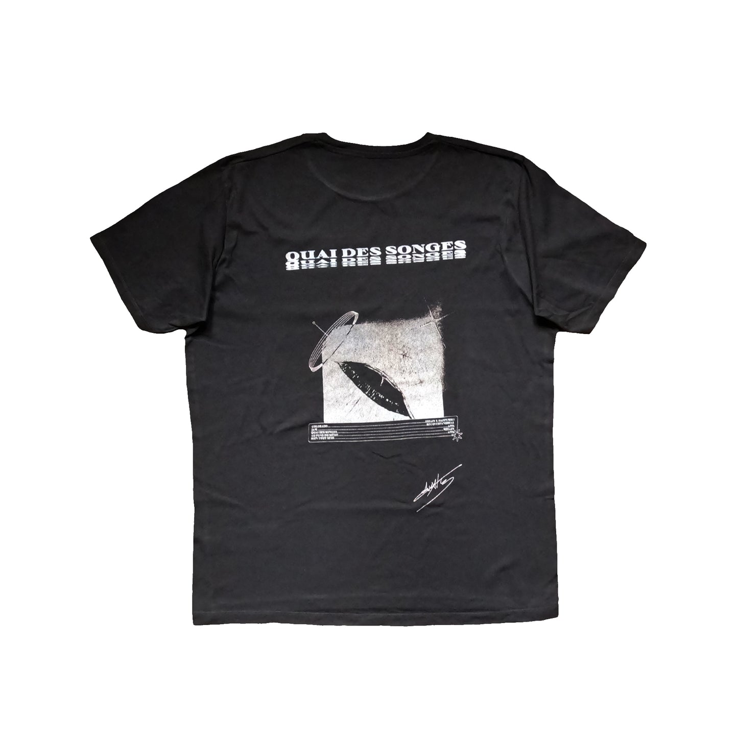Tshirt  – White Print (Uniqlo L)